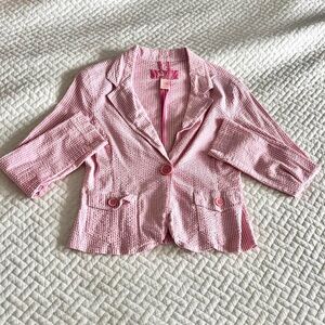 Vintage Pink Star Jeans Blazer